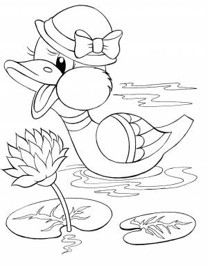 Раскраска Пруд