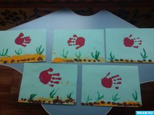 Конспект занятия по рисованию «Рыбка в пруду» ладошками, пальчиками и ватными палочками во второй младшей группе