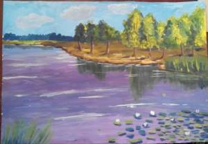 Пруд с кувшинками