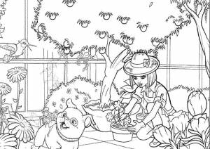 Раскраска Сад