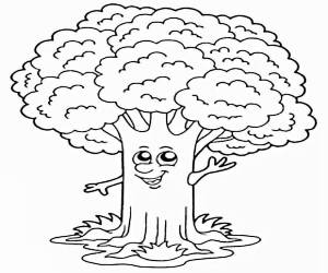 Раскраски Мудрый дуб