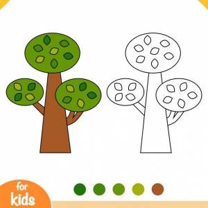 Книжка-раскраска дуб