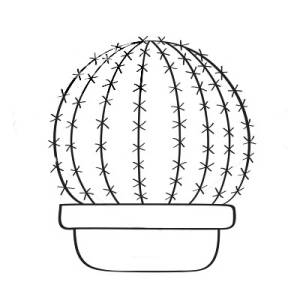 Раскраски Кактус