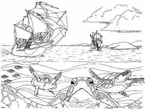 Раскраска океан