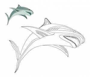 Рыбка раскраска детская раскраска простая черно белая рисунок океан и море морская жизнь