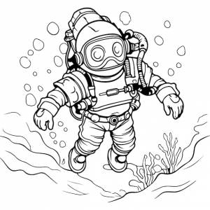 Дети ныряют в море, книжка-раскраска, океан, книга рисунков, каракули для мальчиков