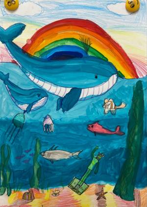 Подводный мир детский рисунок в 2024 г