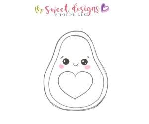 Раскраска авокадо милое