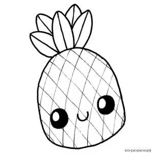 Раскраски Милое авокадо