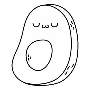 Раскраска Авокадо