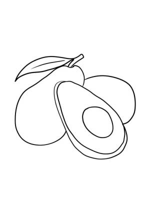 Раскраска Авокадо