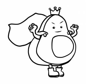 Раскраски авокадо