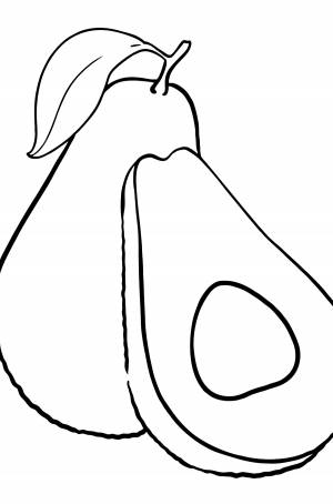 Раскраска Авокадо ♥ Раскрашивать Онлайн  !