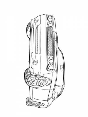 Раскраски машины Додж   в формате