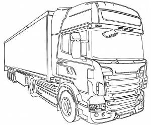 Раскраски грузовой машины