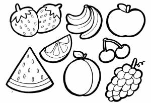 Раскраски Фрукты для детей 6 7 лет